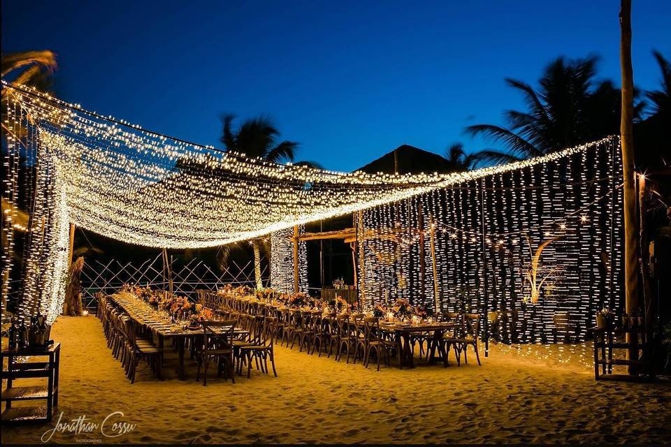 Dinner on the beach 100 ppl