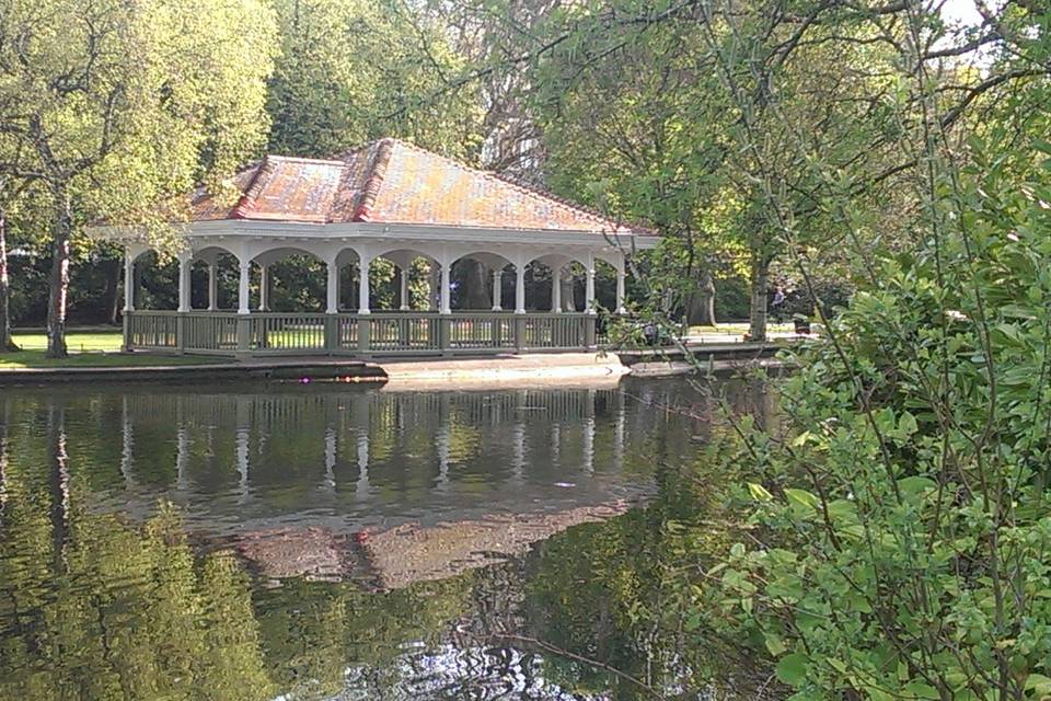 Band stand in St. Stephen's Green, Dublin