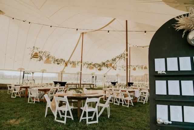 Reception Tent Decor