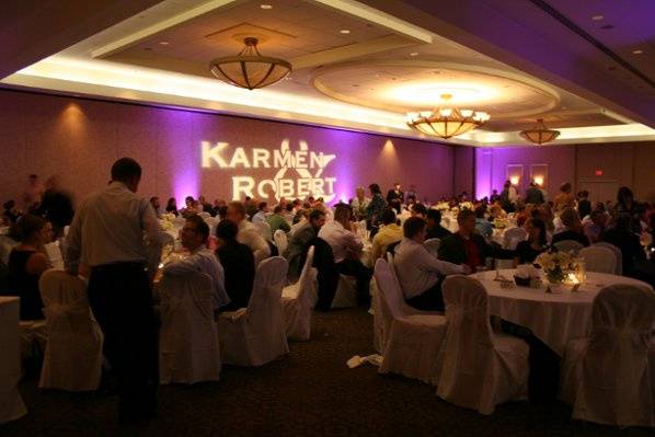 Radisson Paper Valley Hotel- Appleton, WIUp Lighting and Lighted monogram