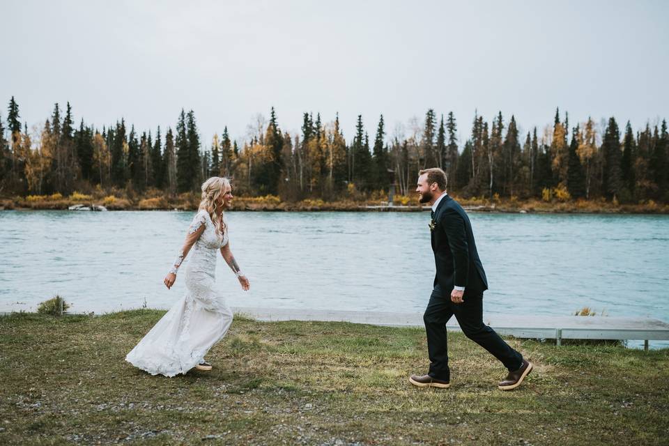 Vows on the bank of the Kenai