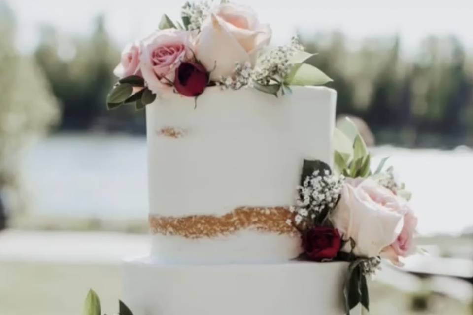Beautiful Cake on the River