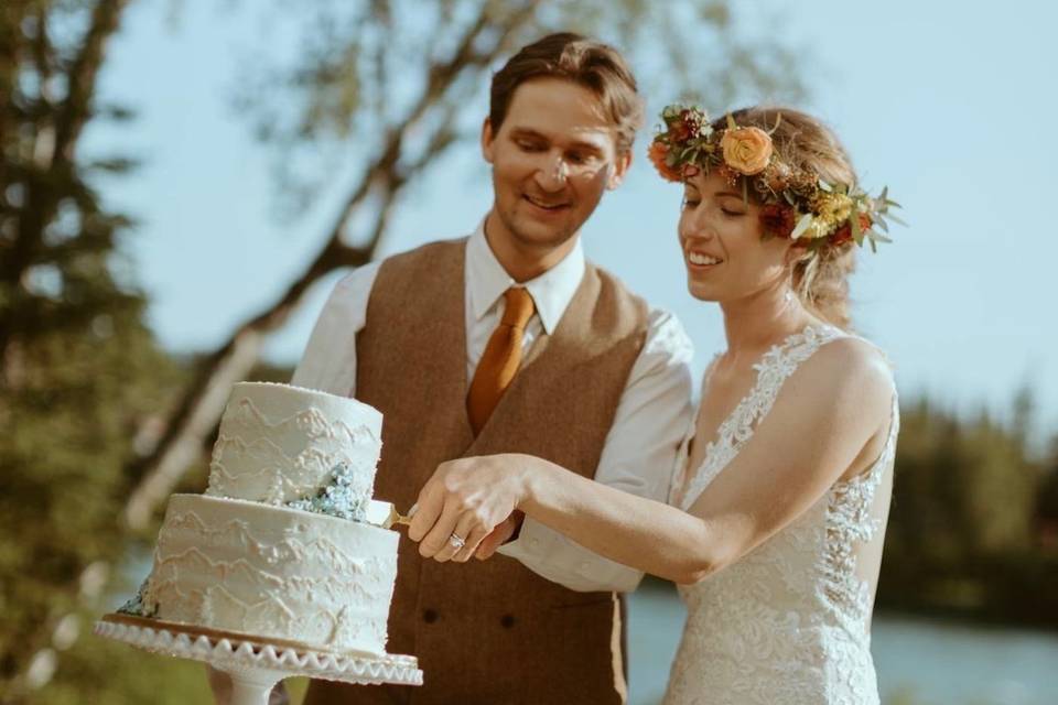 Cake Cutting on a sunny day
