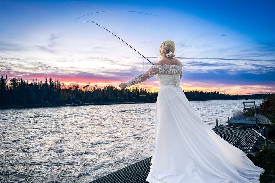 A bride that can fish.....