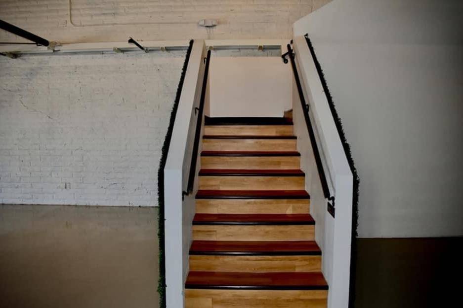 Stairs to mezzanine