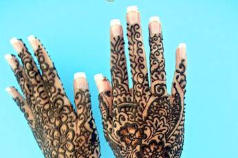 Hand to elbow henna