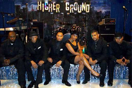Since the summer of 2000 the Higher Ground Band has been bringing a party style performance to wedding receptions, corporate events, fraternity and sorority parties and clubs throughout the South. The Higher Ground Band is a hard hitting band that plays music from the 60’s to today with styles ranging from modern, hip hop, dance, R&B and oldies. Anyone who has seen Higher Ground will tell you their energy is unlike any other band. The Higher Ground Band loves to perform, and it shows!