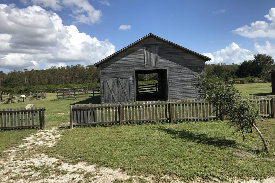 The barn venue at the historic barn