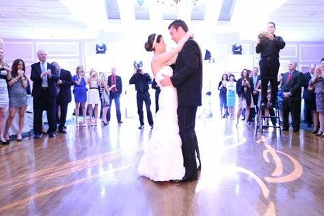 Couple first dance