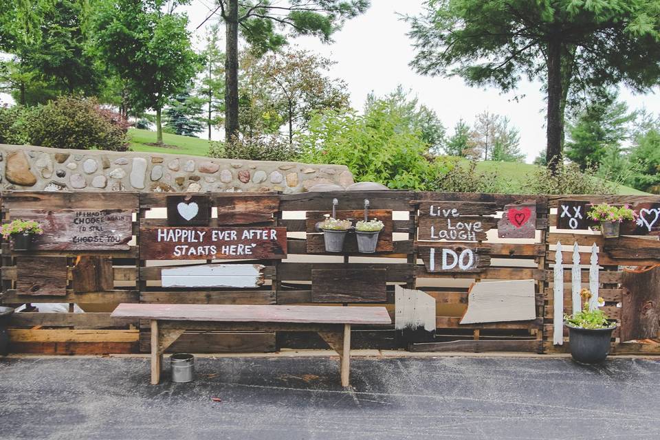 Wedding signage