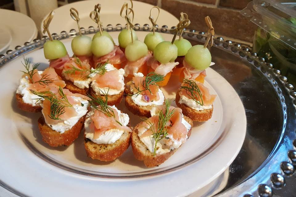 Smoked Salmon Bruschetta