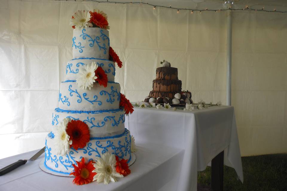 Blue cakes