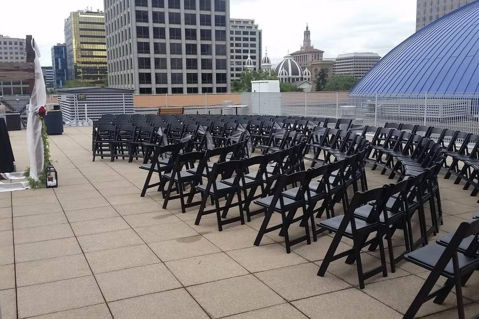 Rooftop ceremony