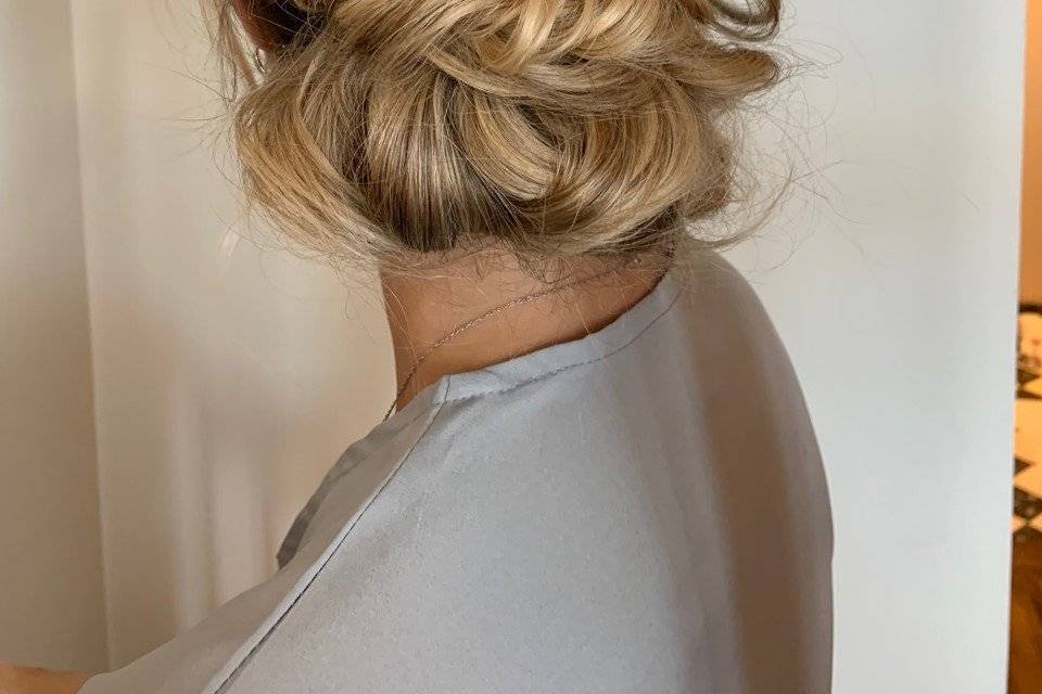 Simple messy updo