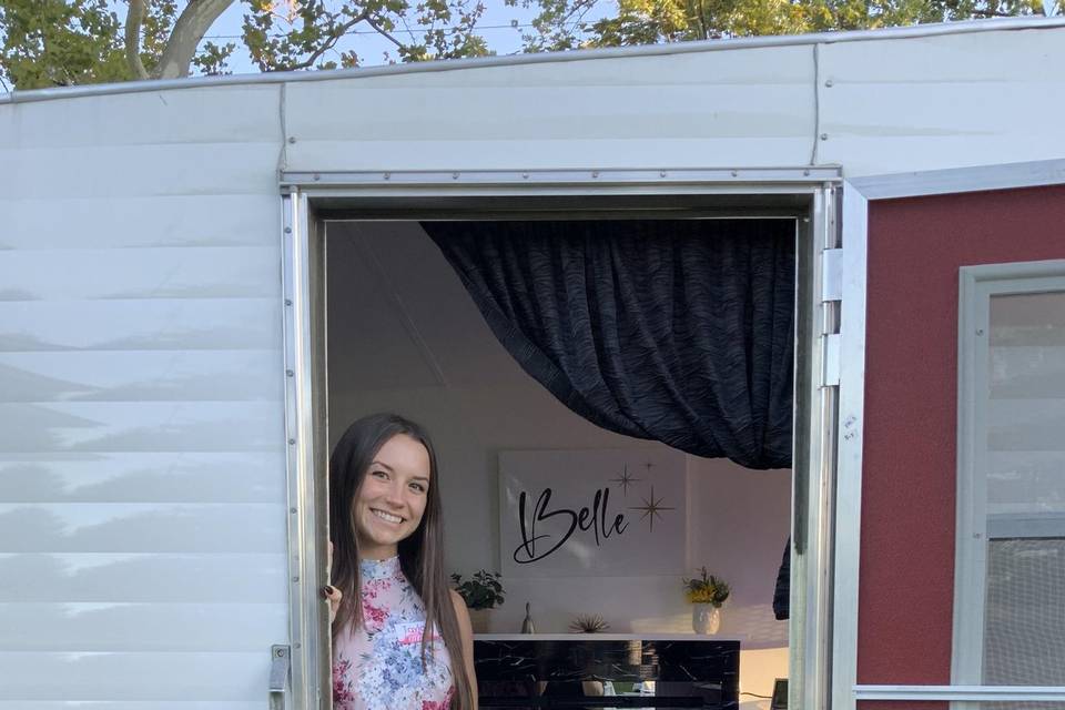 Belle the camper booth