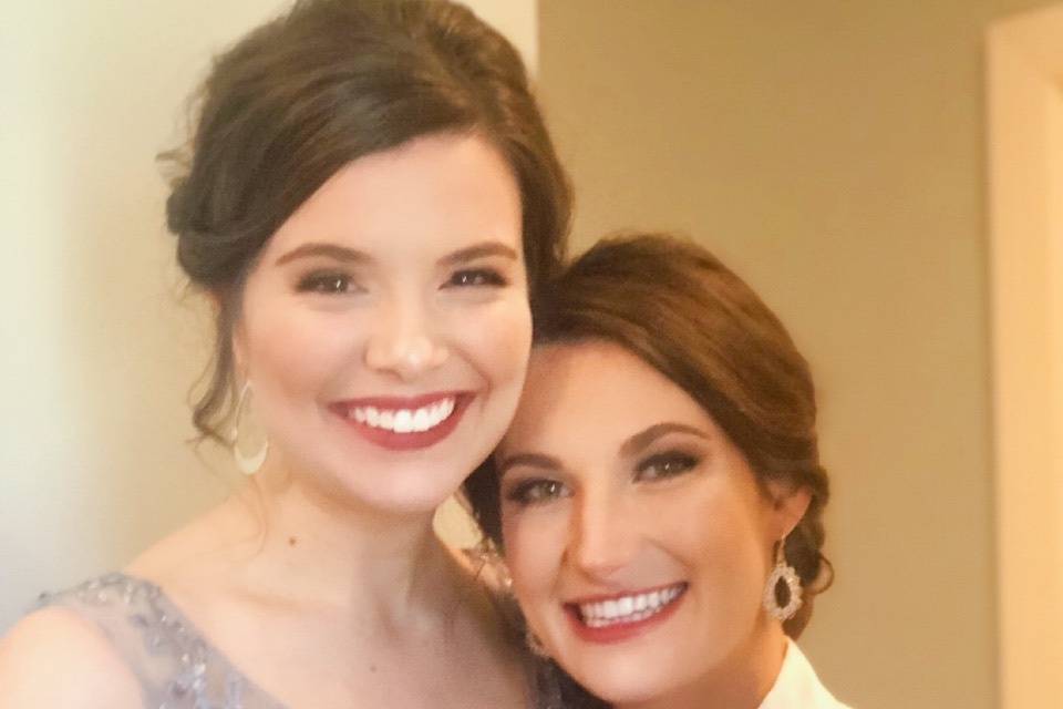 A bride and her friend