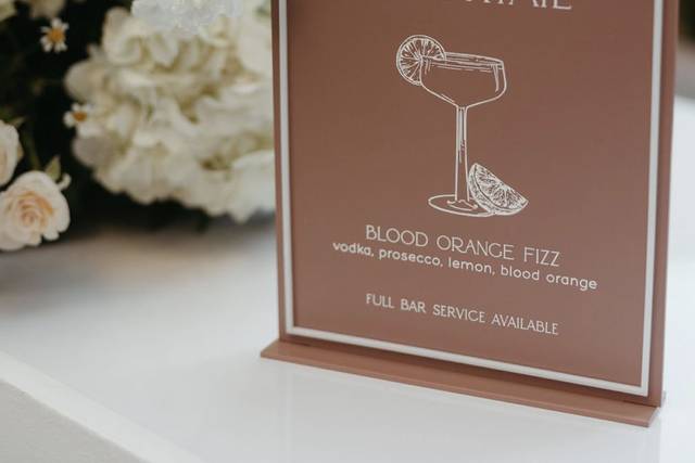 Acrylic Cocktail Sign