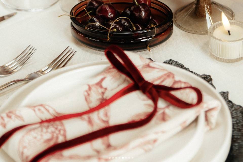 Calligraphy Table Cloche