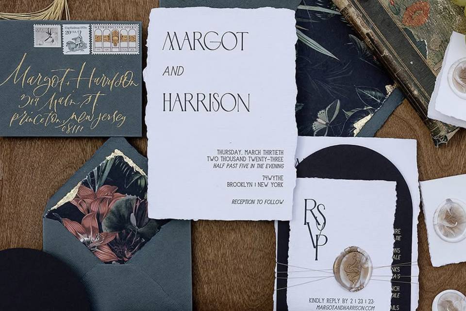 Handmade Paper with Gold Leaf