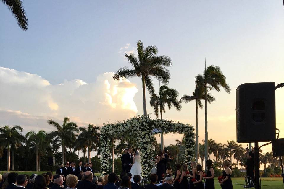 Outdoor wedding