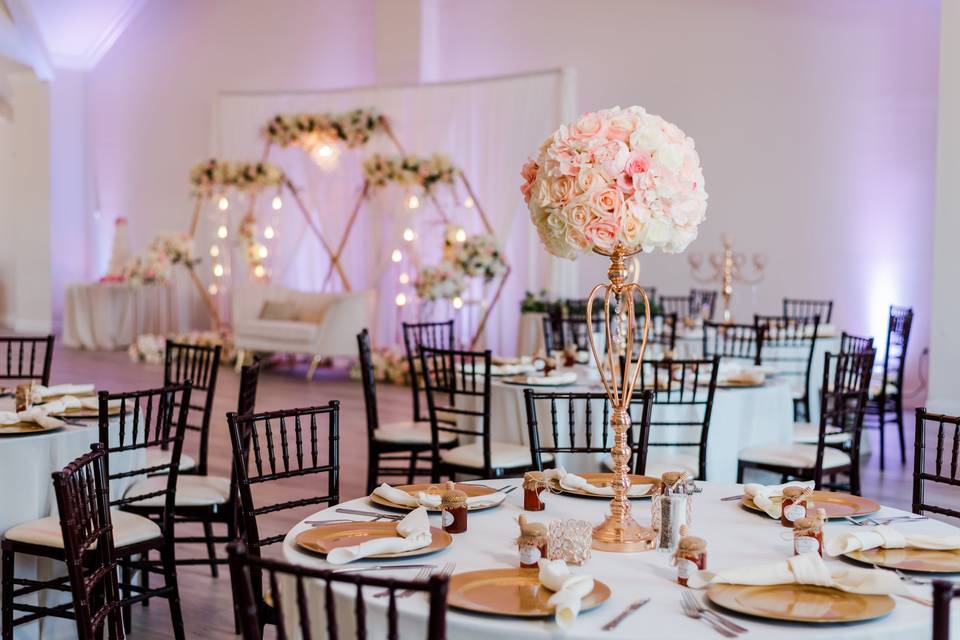 Ballroom with Centerpieces