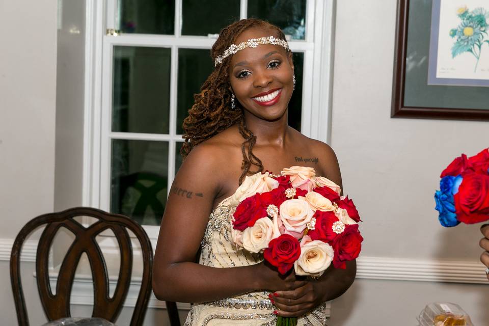 Roses & Crystal Bouquet