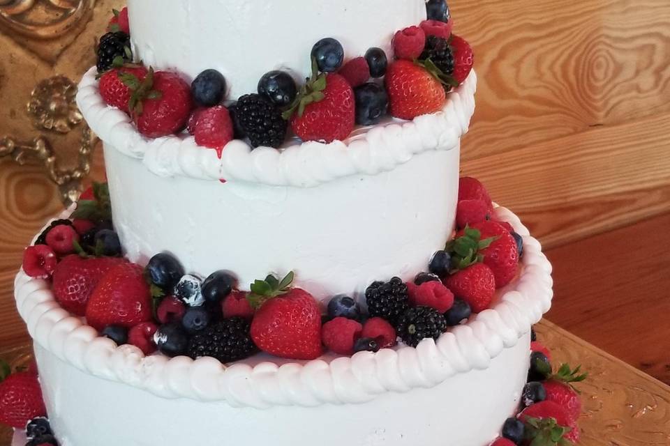 Berry Wedding Cake