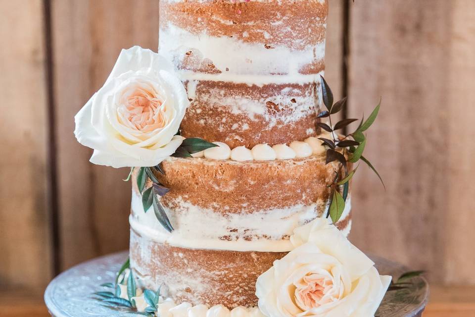 Naked Wedding Cake