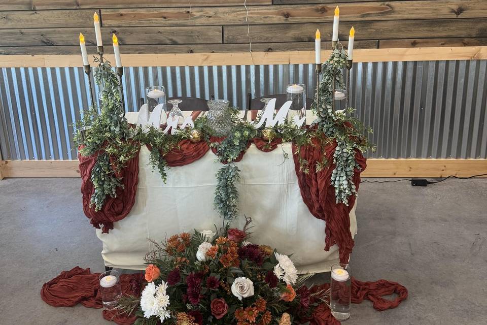 Sweetheart table