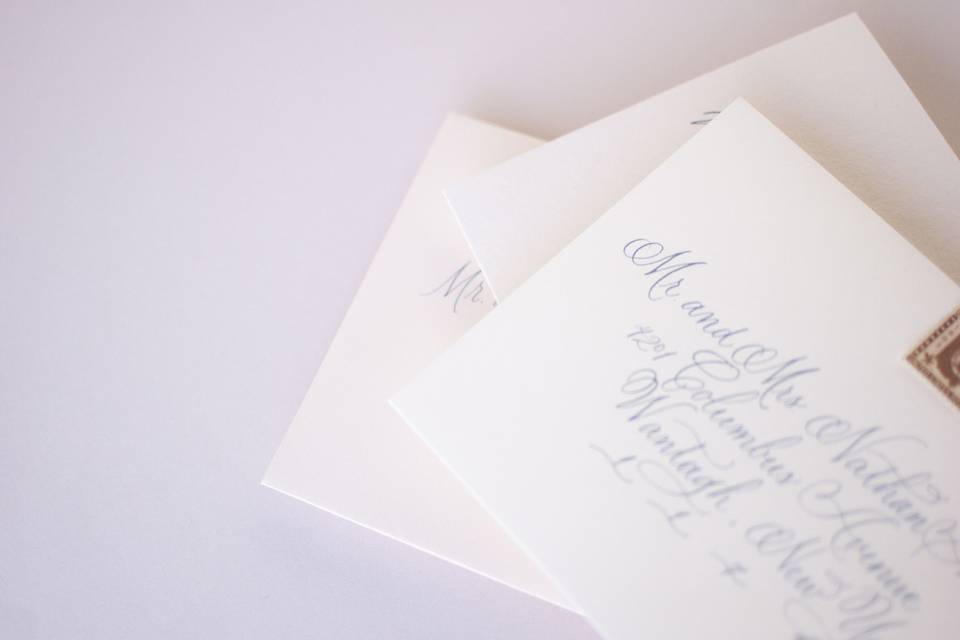 Copperplate envelopes