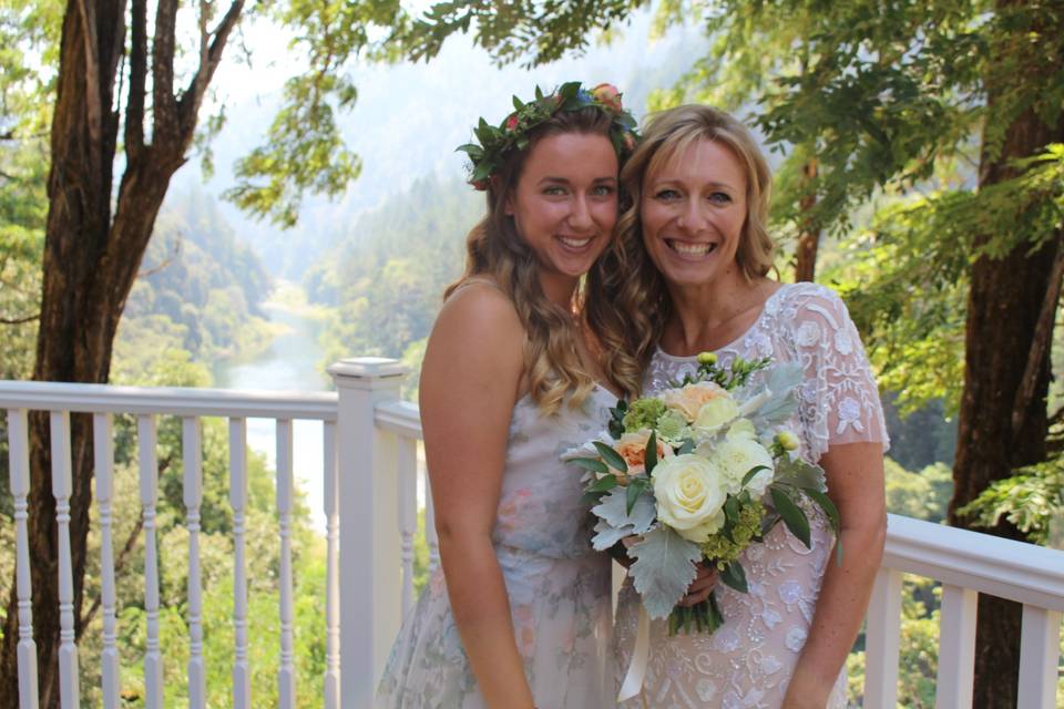 Summer reception on the deck