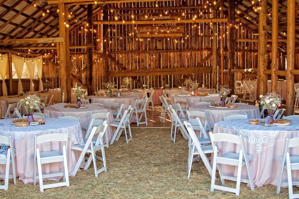 Barn wedding in November