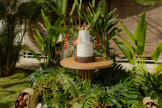 Tropical Wedding Cake