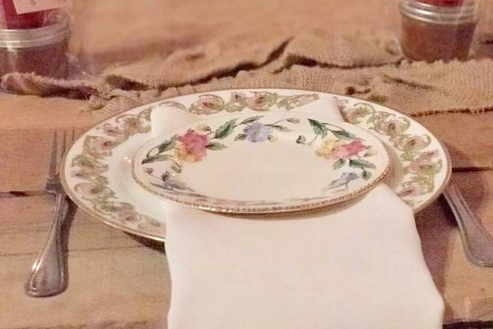 Vintage China is a statement!