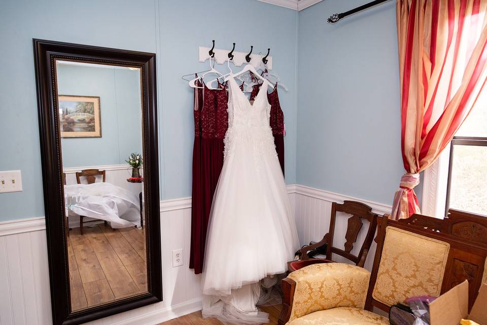 Bridal suite details