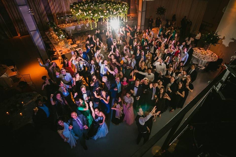 Top view dance floor