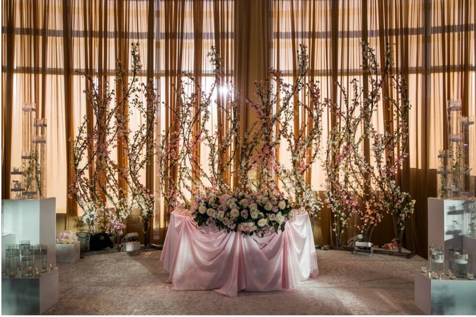 Reception decor