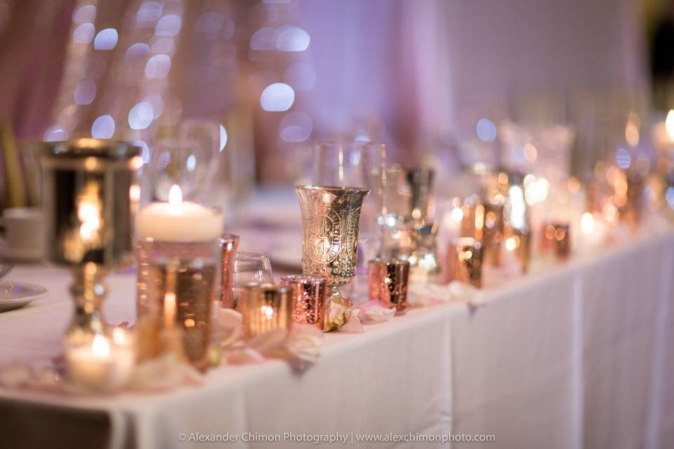 Head table details