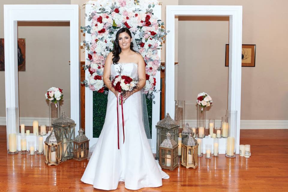 Bridal backdrop