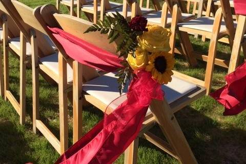 Chair bouquet