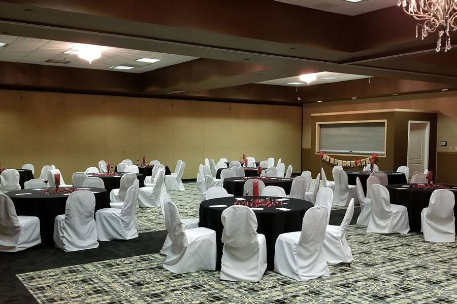 Wedding reception area