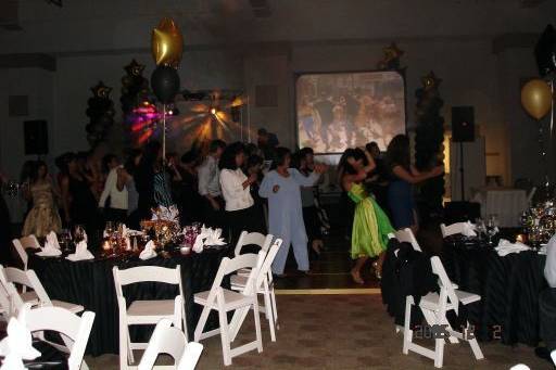 Guests dancing