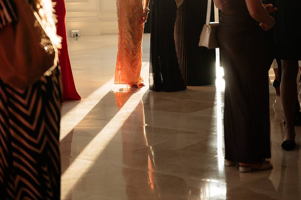 Cocktail Hour in the Ballroom