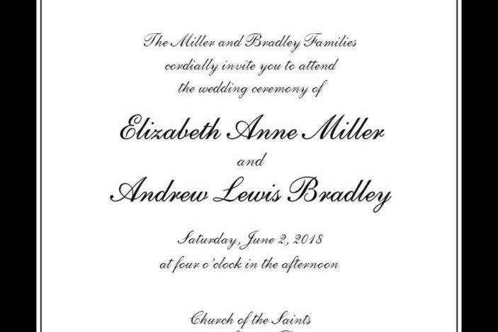 123Print Wedding Invitations - Timeless Elegance