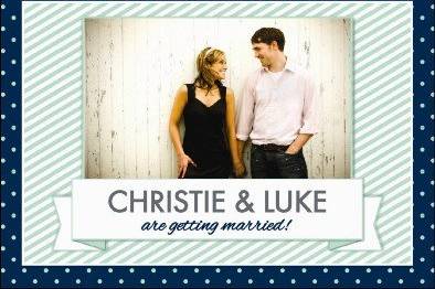 123Print Save the Date - Dotting Your I Do's (with Photo)