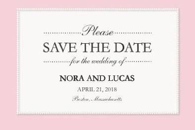 123Print Save the Date - Pretty in Pearls