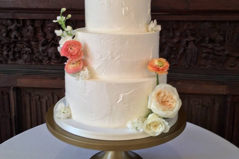 Subtle stucco cake