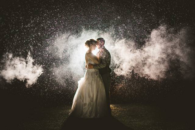 Rainy day wedding