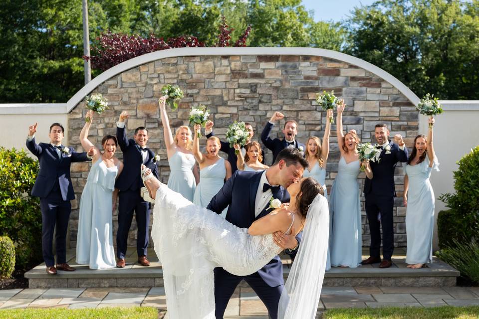 Outdoor ceremony space