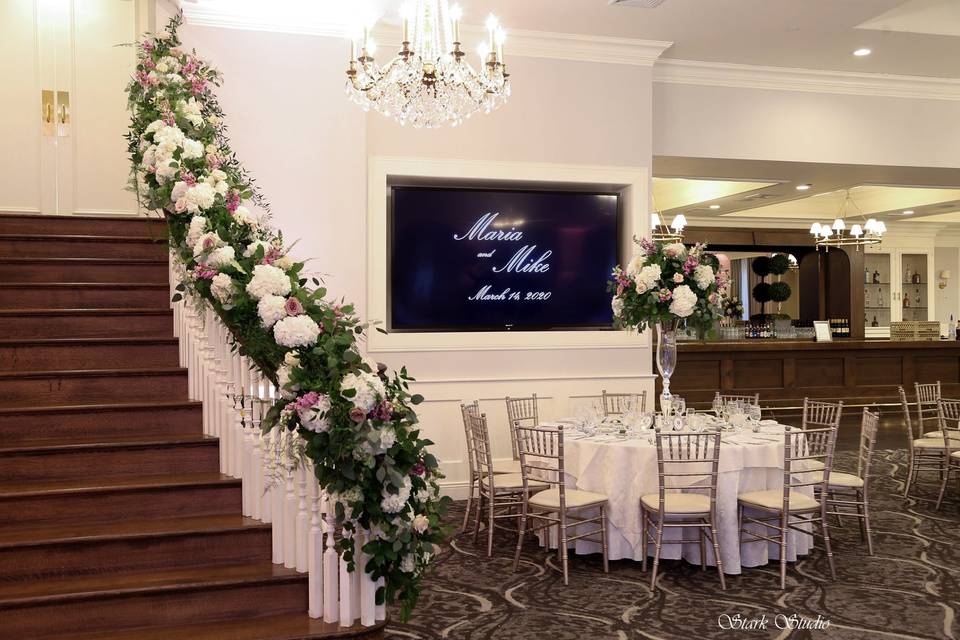 Grand staircase in Ballroom